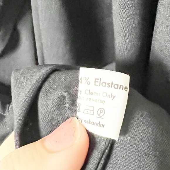 Eskandar Stand Up High Neck Collar Wool Shirt Tunic Jacket Size 1 Oversized - Picture 7 of 9